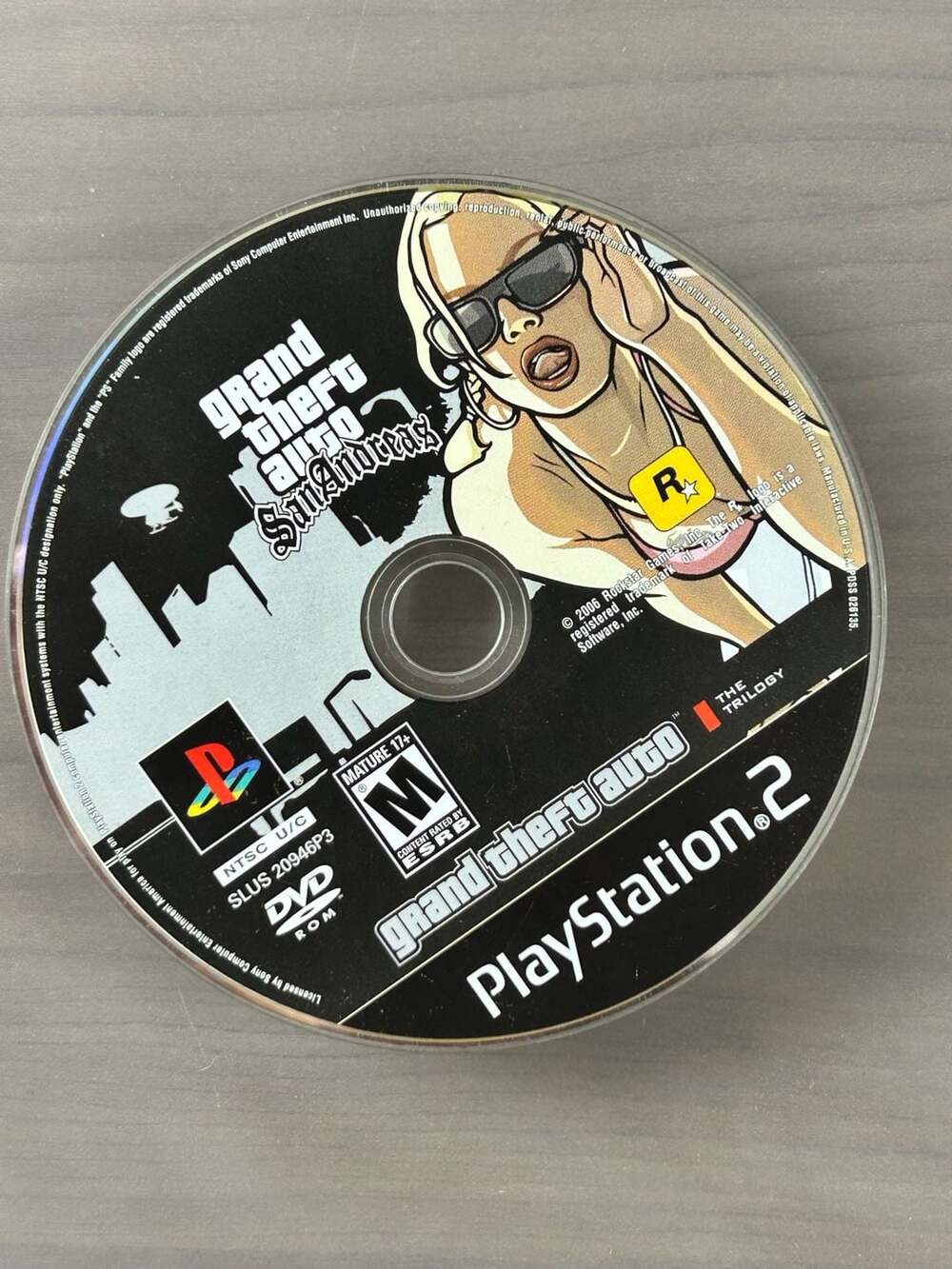 GTA San Andreas PS2 PlayStation 2 2004 Disc Only Tested Working